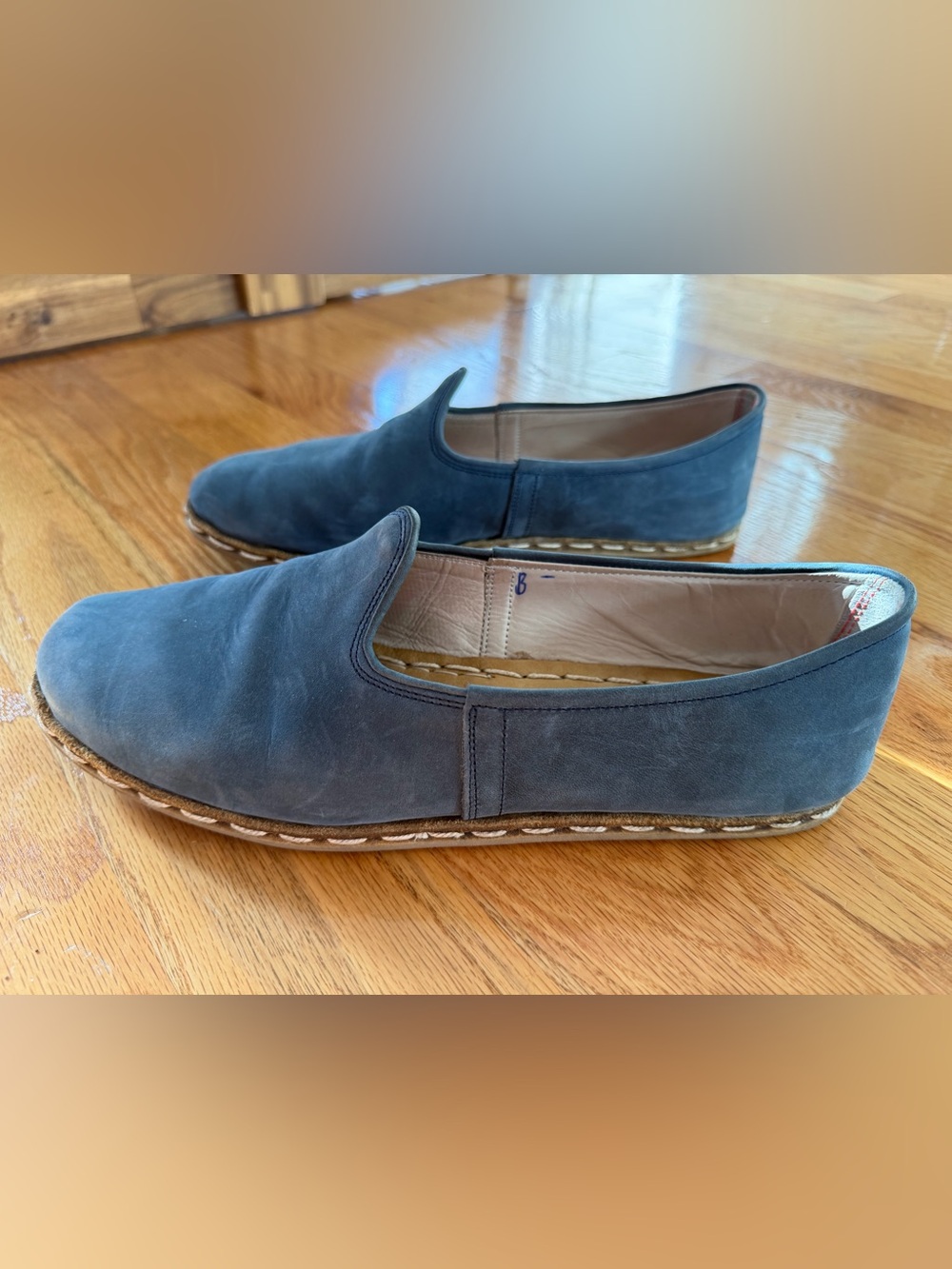Sabah Blue Suede Slip-On Loafers for Men - Picture 4 of 5